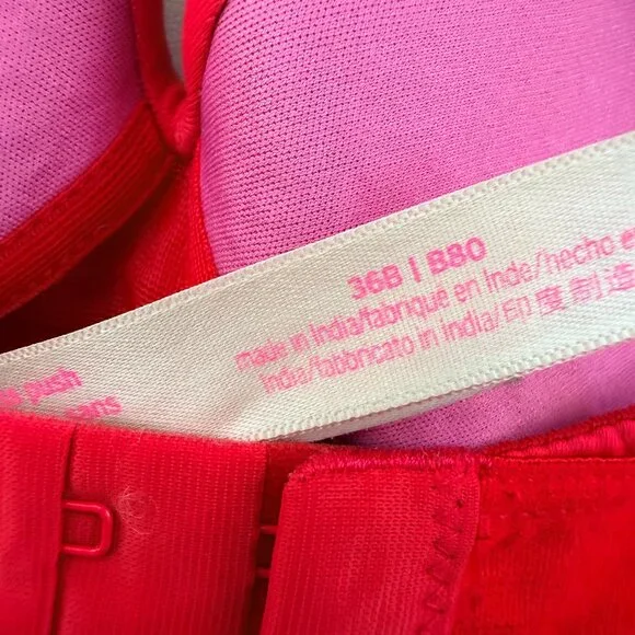 Victoria's Secret PINK Wear Everywhere Wireless Push-Up Bra 36B - Picture 3 of 7